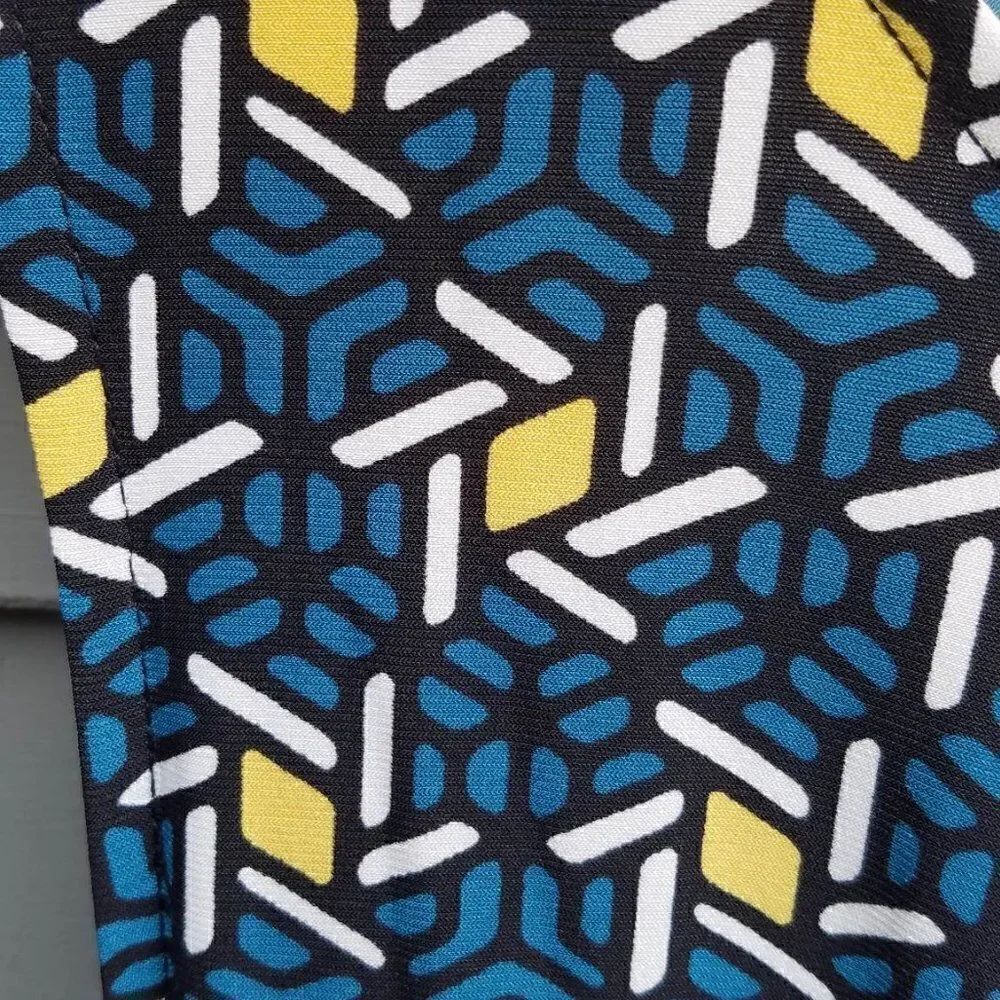 Jones Studio Teal Yellow Shell Size Large - Picture 7 of 9